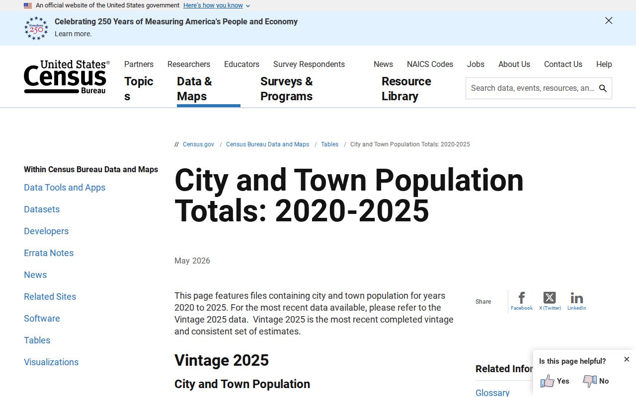 Jackson criminal records city population Census source